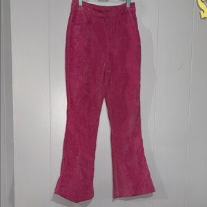 Nasty Gal Pink Corduroy Trousers